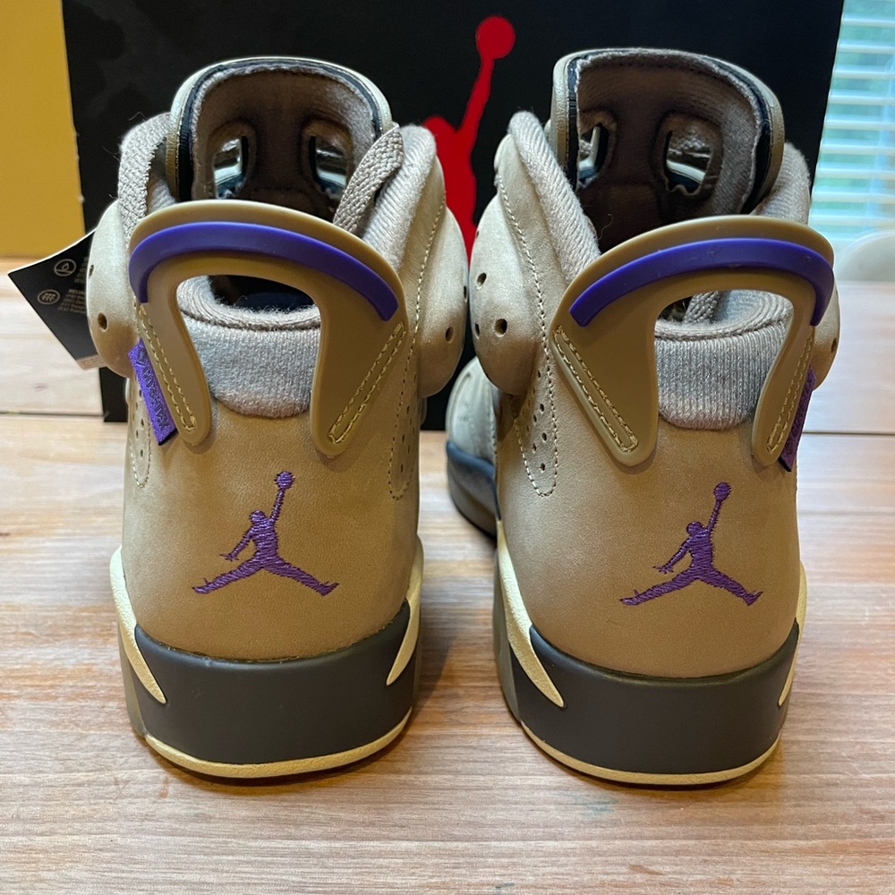 NEW IN BOX JORDAN WOMEN'S 6 RETRO GTX BROWN KELP / TEAM GOLD - SHADOW BROWN - Picture 10 of 16